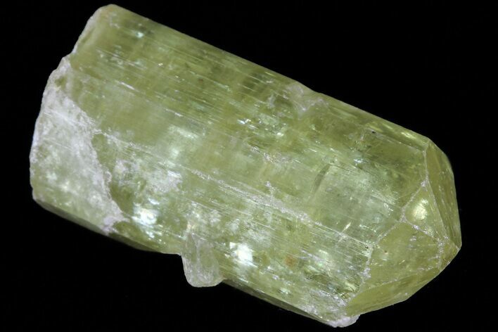 Lustrous Yellow Apatite Crystal - Morocco #82480